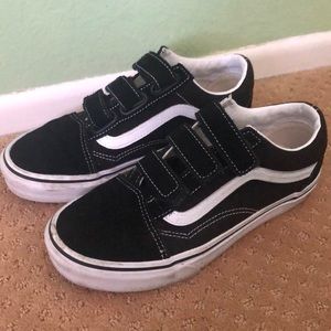 Black Velcro Vans